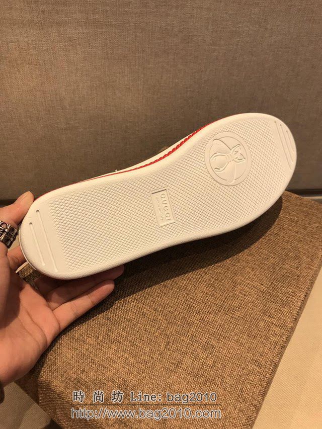 GUCCI男鞋 頂級代購男士2019HK專櫃同步 古馳男休閒板鞋 高品質 Gucci系帶男鞋  hdnx1307